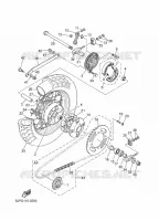 ACHTERWIEL voor Yamaha V-STAR 250 2025