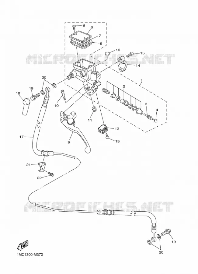 KOPPELINGS POMP Yamaha MOTO 1300 2025 FJR  FJR1300-AE