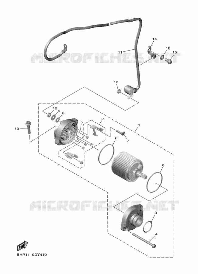 STARTMOTOR Yamaha MOTO 450 2025 YZF  YZ450FX