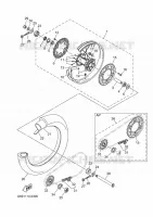 ACHTERWIEL voor Yamaha YZ 250 X 2025
