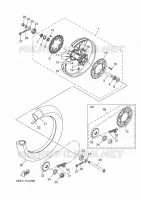 ACHTERWIEL voor Yamaha YZ 125 X 2025