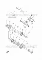 UITLAATKLEP voor Yamaha YZ 125 X 2025