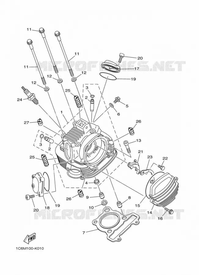 CILINDERKOP Yamaha MOTO 230 2025 TTR  TT-R230