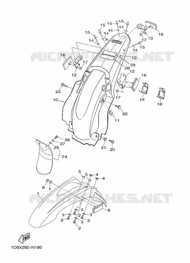 SPATBORD Yamaha MOTO 230 2025 TTR  TT-R230