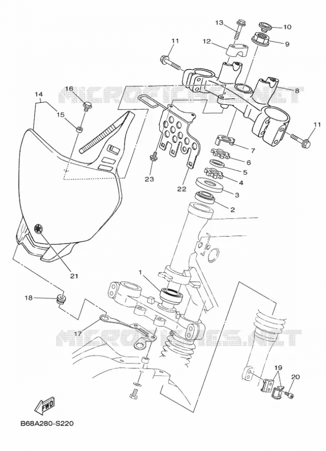 STUUR Yamaha MOTO 230 2025 TTR  TT-R230