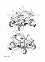 STICKER / LABEL 1 voor Yamaha GRIZZLY 110 2025
