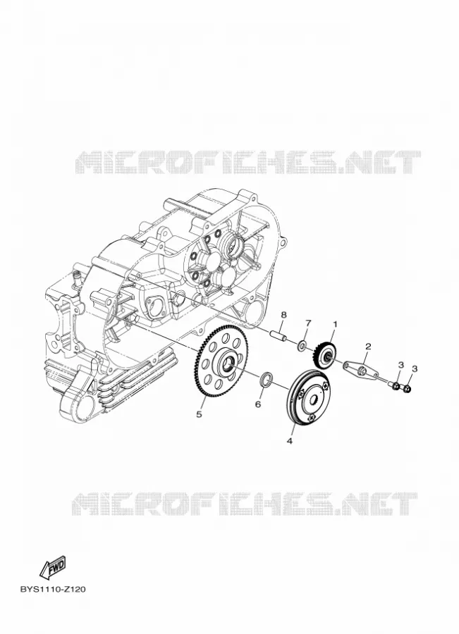 KICKSTART PEDALEN Yamaha QUAD 110 2025 GRIZZLY  YFM110
