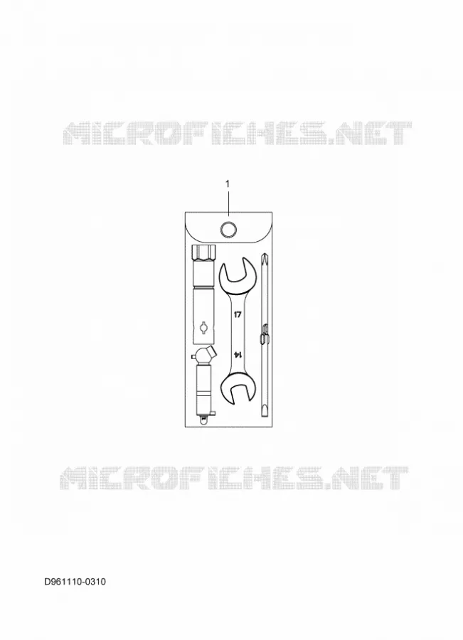 GEREEDSCHAPSET Yamaha QUAD 110 2025 GRIZZLY  YFM110