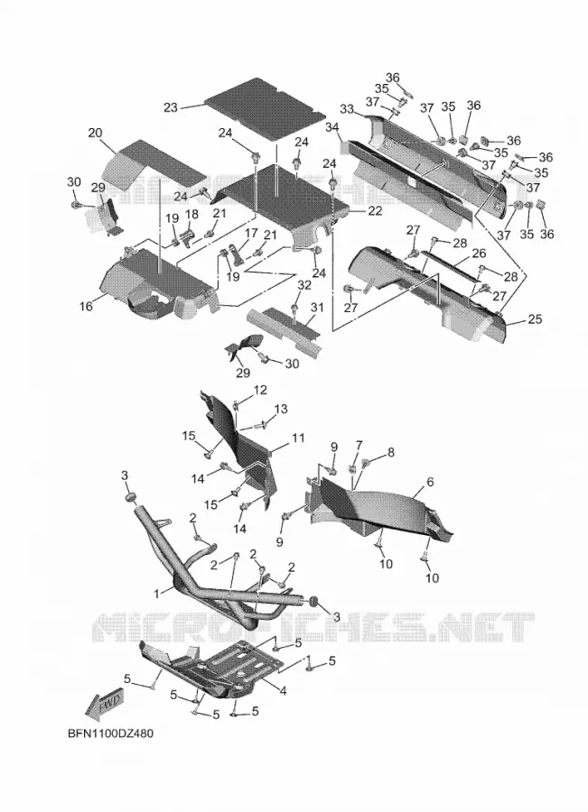 BUMPER Yamaha SIDE BY SIDE 1000 2025 WOLVERINE  YXE1000EN