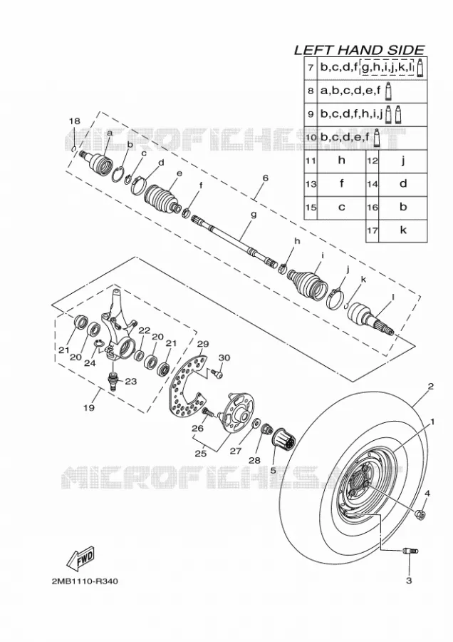 VOORWIEL Yamaha SIDE BY SIDE 700 2025 VIKING  YXC700E