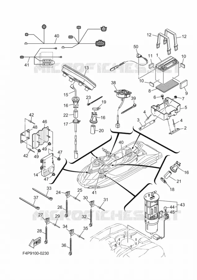 ELECTRISCH 3 Yamaha WAVERUNNER 1900 2025 GP  GP1900B-B