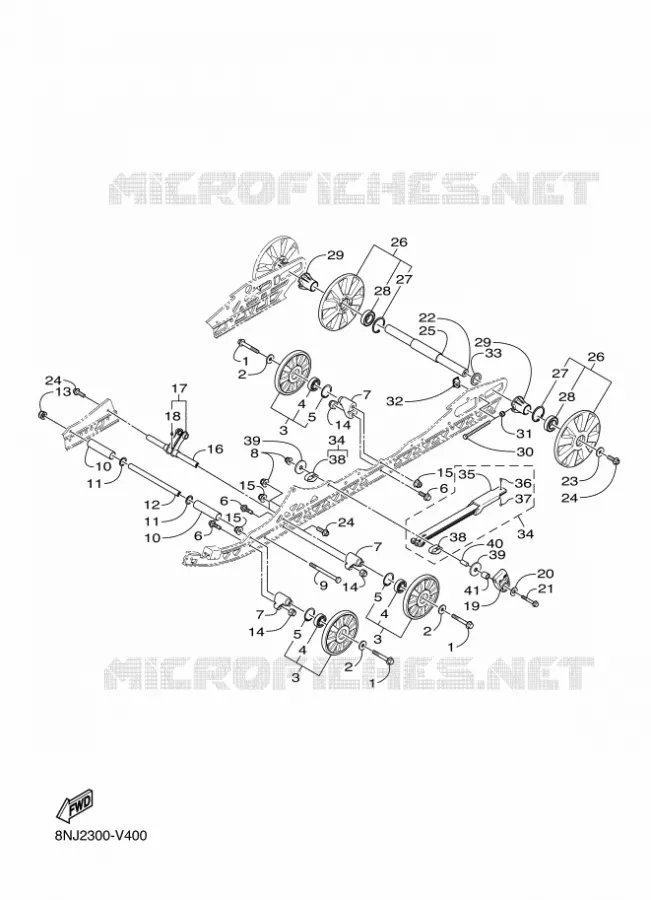 SPOOR OPHANGING 2 Yamaha snowmobiles 1000 2025 SIDEWINDER  SRS10SGP
