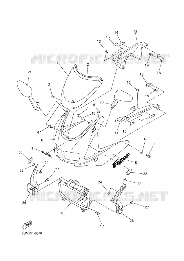 KAP 1 Yamaha MOTO 600 2000 FAZER  FZS600