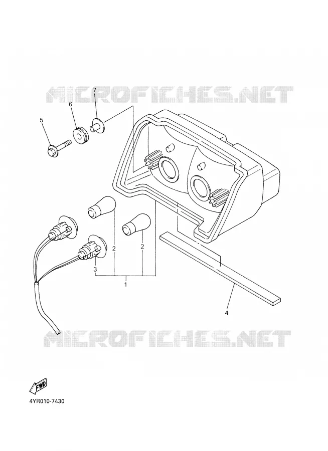ACHTERLICHT Yamaha MOTO 600 2000 FAZER  FZS600