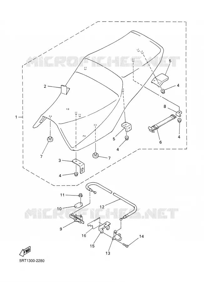 SELLE Yamaha MOTO 600 2002 FAZER  FZS600