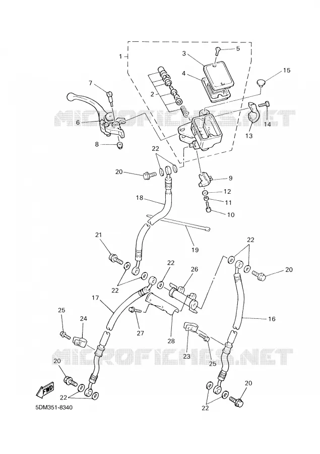 POMP VOOR Yamaha MOTO 600 2002 FAZER  FZS600