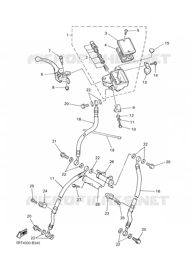 POMP VOOR Yamaha MOTO 600 2003 FAZER  FZS600