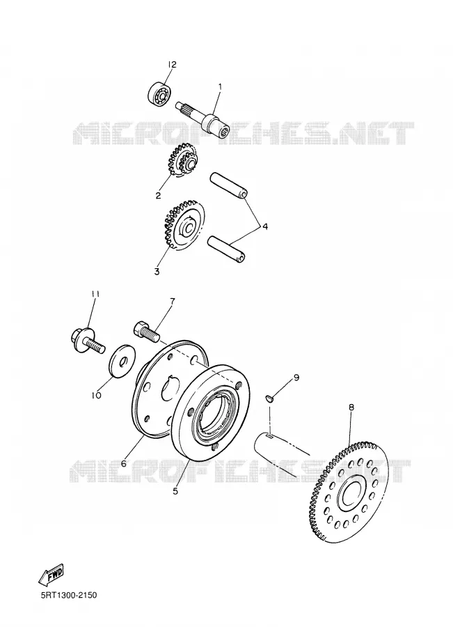 STARTMOTOR KOPPELINGS Yamaha MOTO 600 2003 FAZER  FZS600
