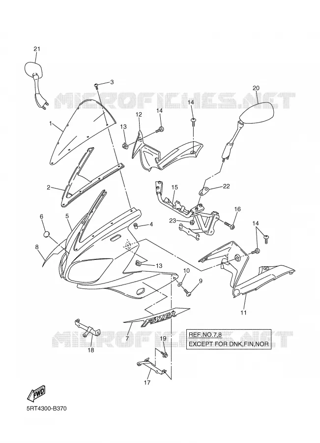 KAP 1 Yamaha MOTO 600 2003 FAZER  FZS600R