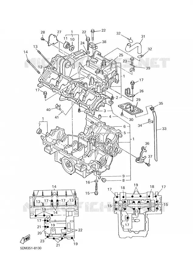CARTERDELEN Yamaha MOTO 600 2001 FAZER  FZS600S