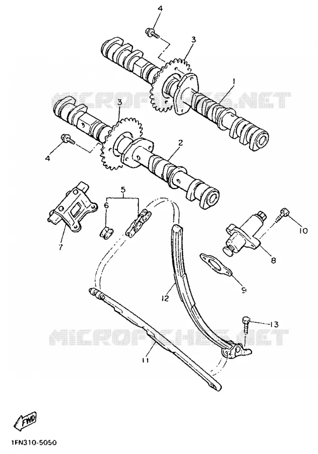 NOKKENAS / KETTING Yamaha MOTO 750 1987 FZX  FZX750