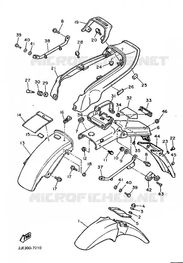 SPATBORD Yamaha MOTO 750 1987 FZX  FZX750