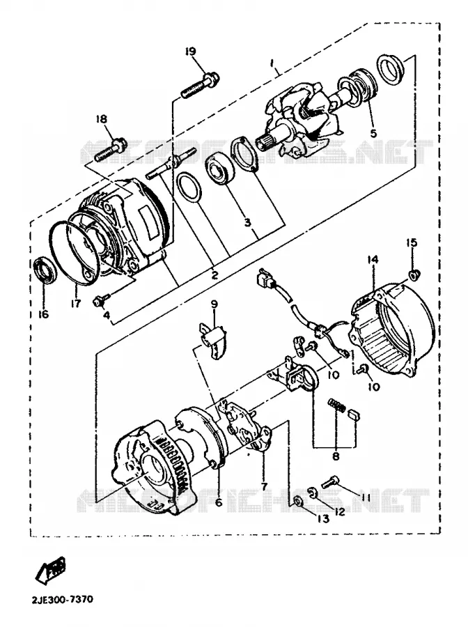 DYNAMO Yamaha MOTO 750 1987 FZX  FZX750