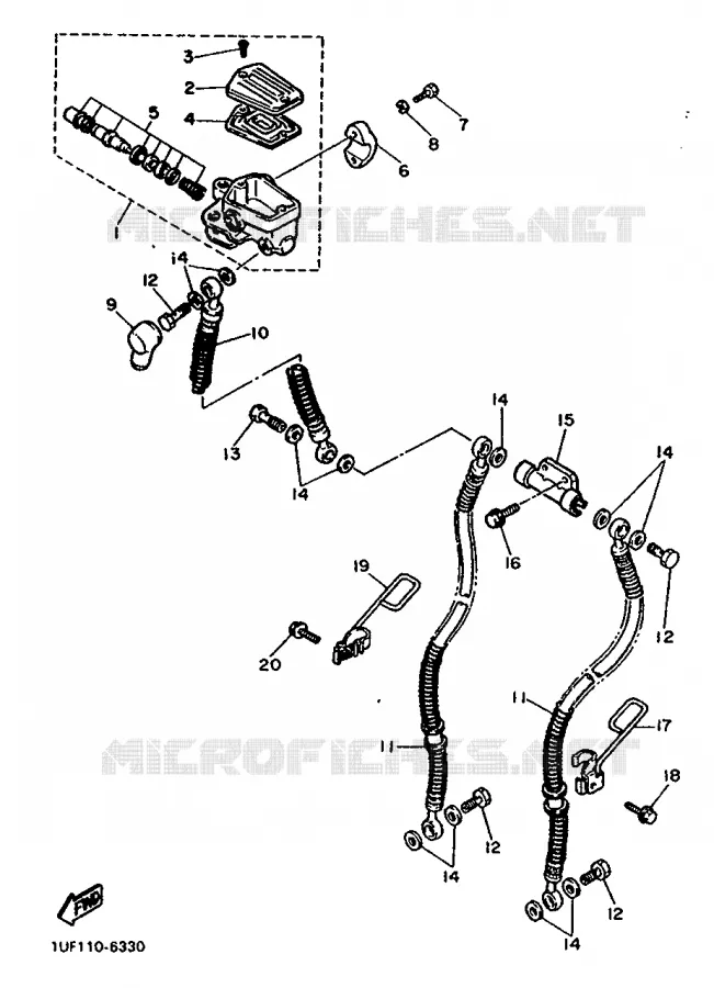 POMP VOOR Yamaha MOTO 750 1987 FZX  FZX750