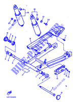 ACHTERBRUG / SCHOKBREKER voor Yamaha FZX750 1988