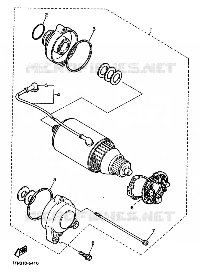 STARTMOTOR Yamaha MOTO 750 1988 FZX  FZX750