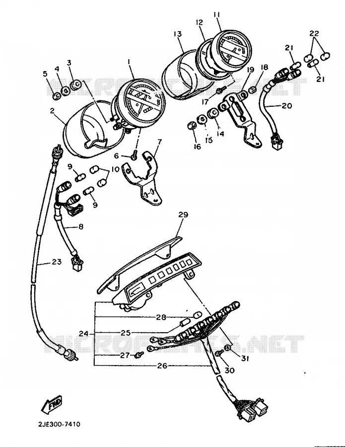 TELLERSET Yamaha MOTO 750 1988 FZX  FZX750