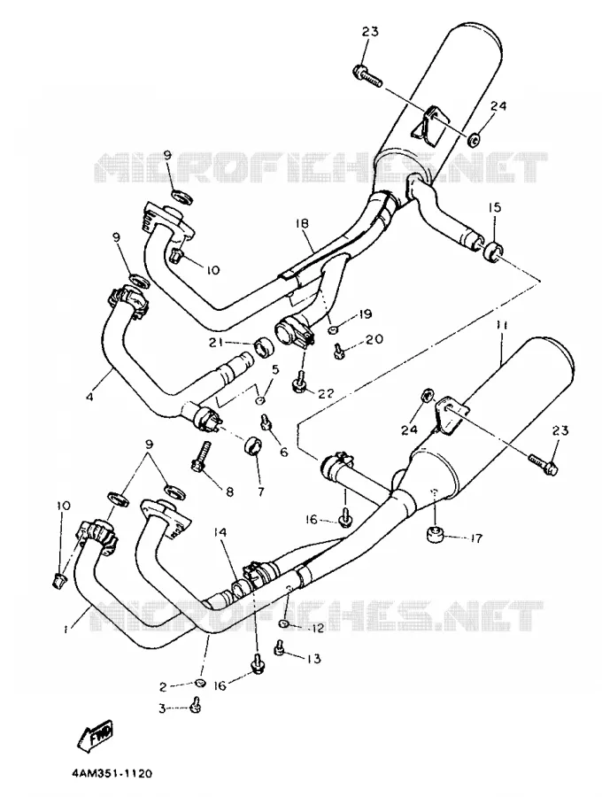 UITLAAT Yamaha MOTO 750 1993 FZX  FZX750