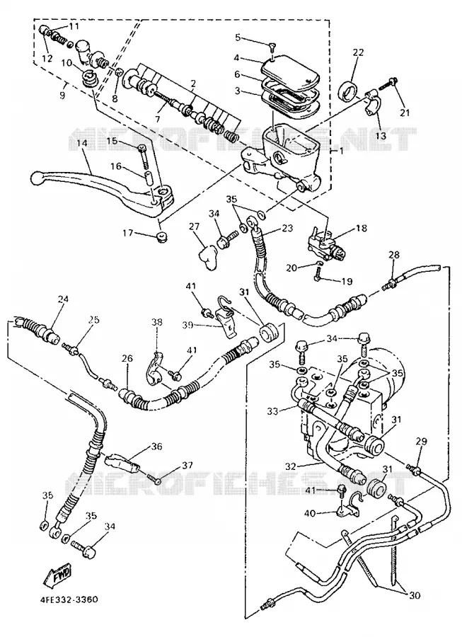 POMP VOOR Yamaha MOTO 1000 1993 GTS ABS  GTS1000A