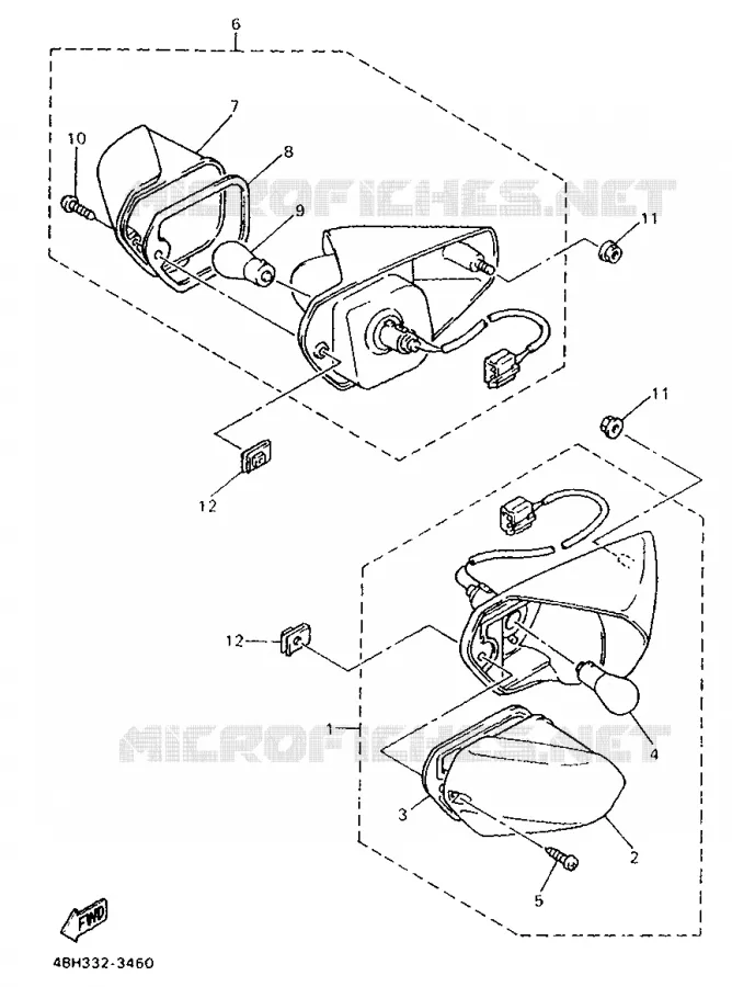 KNIPPERLICHT Yamaha MOTO 1000 1993 GTS ABS  GTS1000A