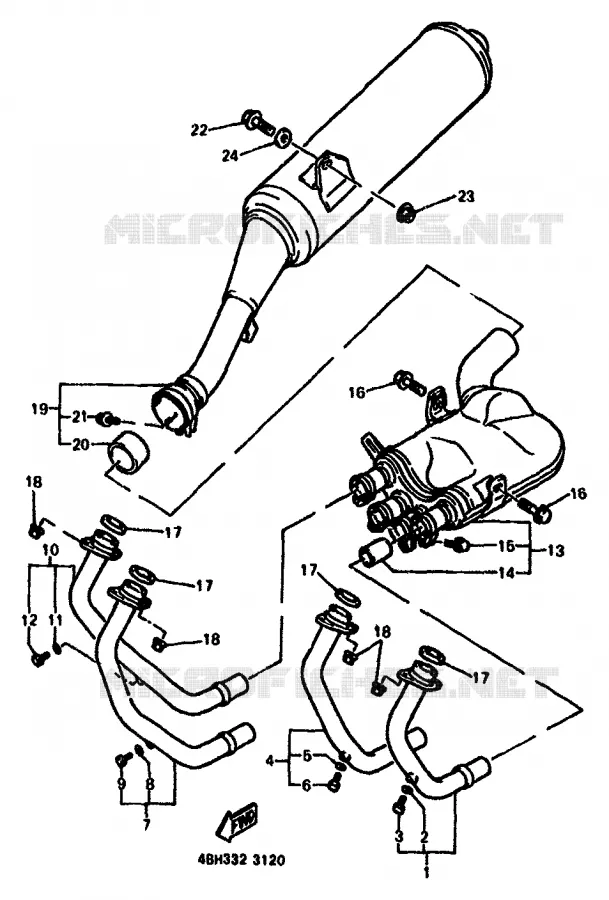 UITLAAT Yamaha MOTO 1000 1994 GTS ABS  GTS1000A