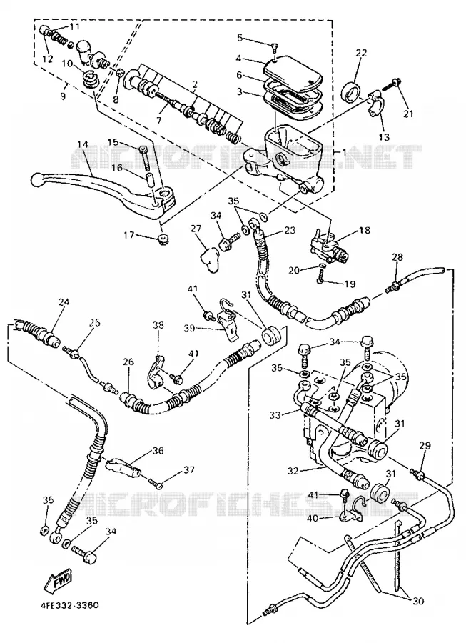 POMP VOOR Yamaha MOTO 1000 1994 GTS ABS  GTS1000A