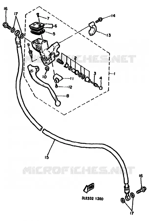 POMP VOOR 2 Yamaha MOTO 1000 1994 GTS ABS  GTS1000A