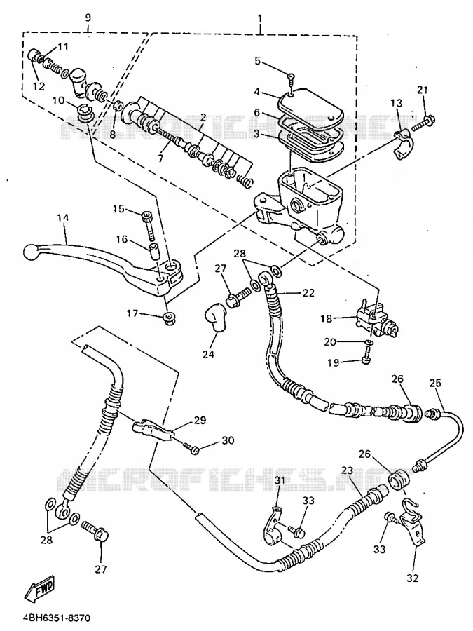 POMP VOOR Yamaha MOTO 1000 1998 GTS ABS  GTS1000A
