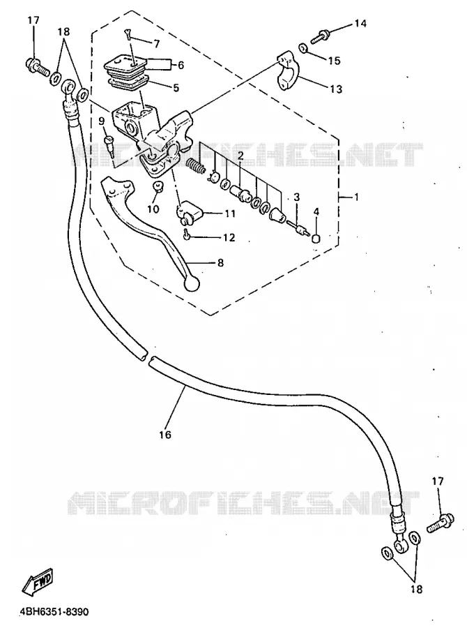 POMP VOOR 3 Yamaha MOTO 1000 1998 GTS ABS  GTS1000A