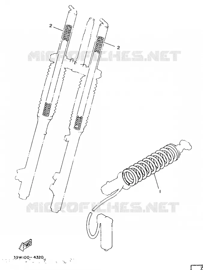 ALTERNATIEF CHASSIS 1 Yamaha MOTO 200 1986 IT  IT200