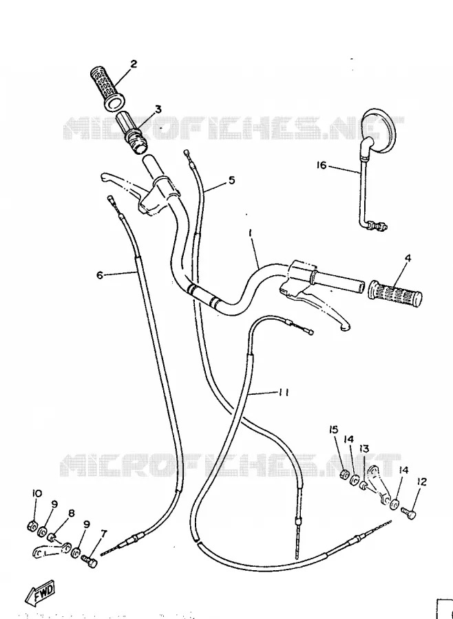 SPATBORD Yamaha SCOOTER 50 1986 Autres modeles  ME50