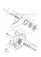 ACHTERWIEL voor Yamaha MT01 2006