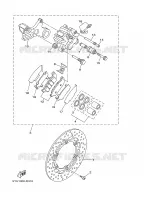 REMKLAUW ACHTER voor Yamaha MT01 2006