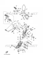 STANDAARD / VOETSTEUN 2 voor Yamaha MT01 2006