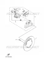 REMKLAUW ACHTER voor Yamaha MT03 2008