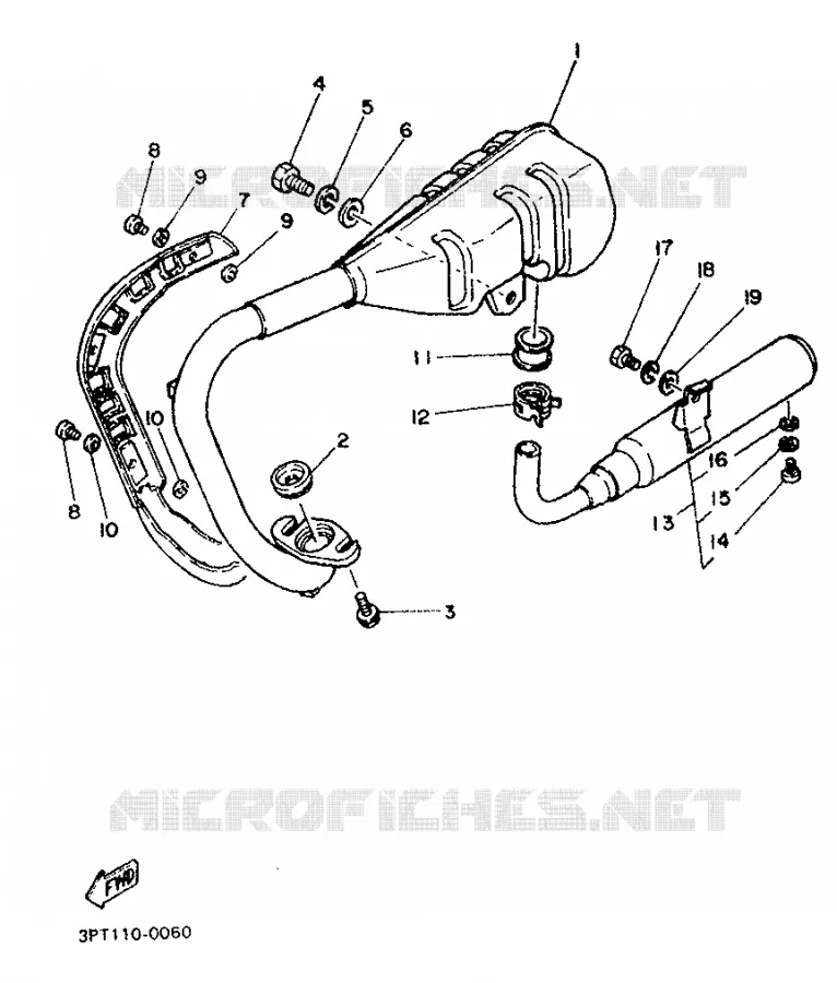 UITLAAT Yamaha MOTO 50 1990 PW  PW50