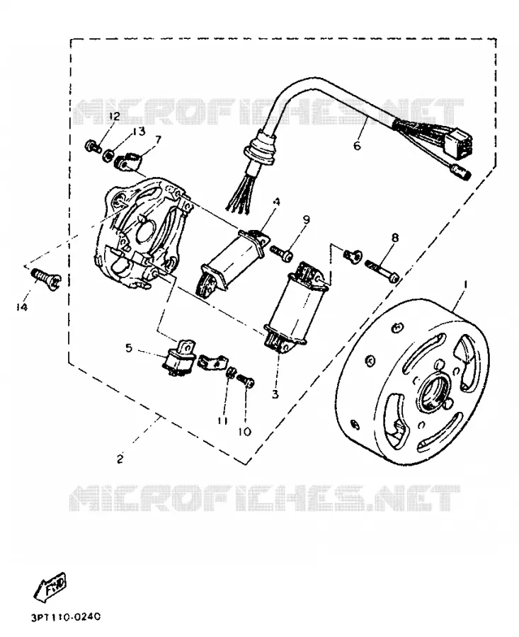 DYNAMO Yamaha MOTO 50 1993 PW  PW50
