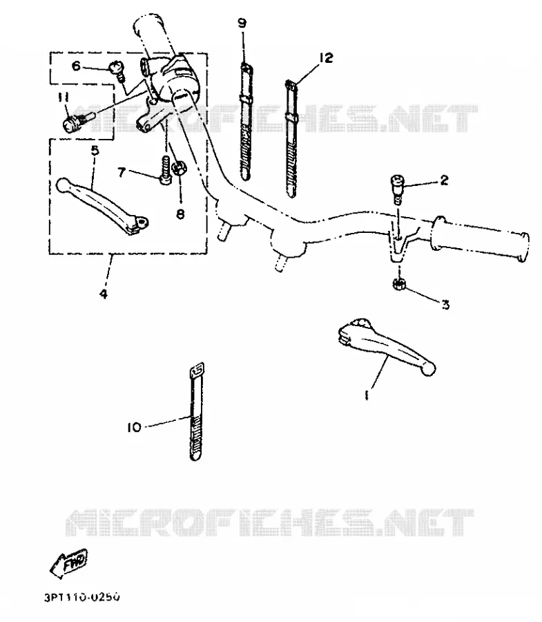 STUURSCHAKELAAR / HEVEL Yamaha MOTO 50 1995 PW  PW50