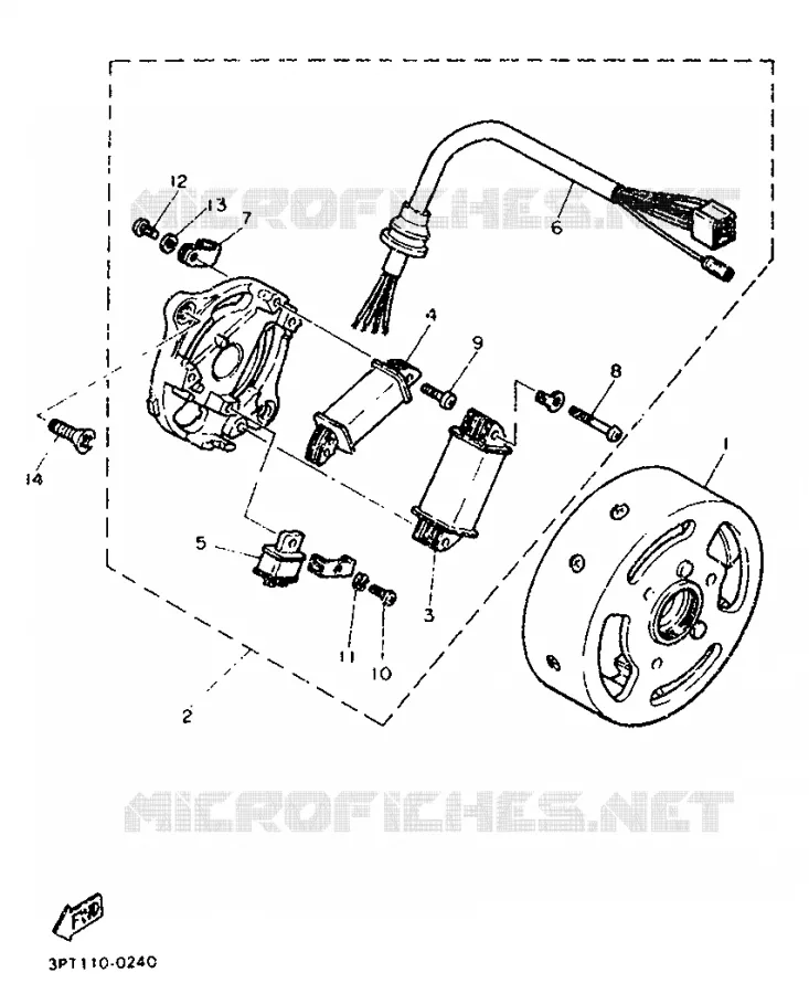 DYNAMO Yamaha MOTO 50 1995 PW  PW50