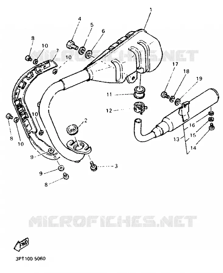 UITLAAT Yamaha MOTO 50 1998 PW  PW50